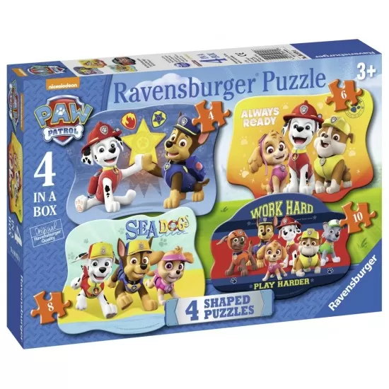 Puzzle Paw Patrol 4/6/8/10 piese Puzzle Paw Patrol 4/6/8/10 piese