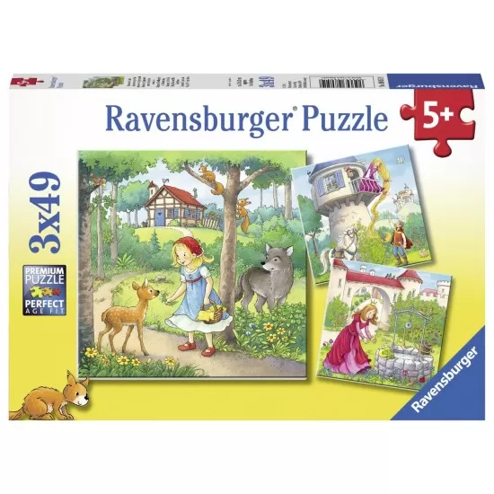 Puzzle personaje Disney 3x49 piese Puzzle personaje Disney 3x49 piese