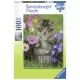 Puzzle pisicuta intre flori 100 piese Puzzle pisicuta intre flori 100 piese