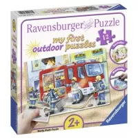 Puzzle plastic pompieri 12 piese