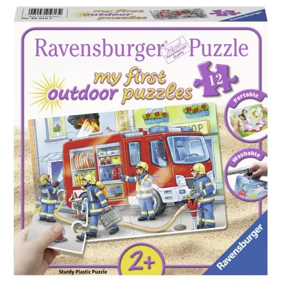 Puzzle plastic pompieri 12 piese Puzzle plastic pompieri 12 piese