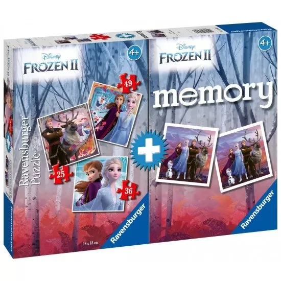 Puzzle cu joc Memory Frozen II Puzzle cu joc Memory Frozen II
