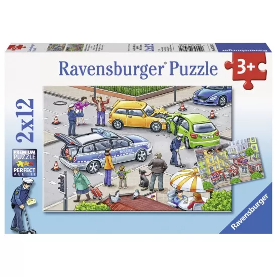 Puzzle Politie - 2x12 piese Puzzle Politie - 2x12 piese