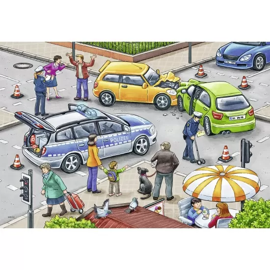 Puzzle Politie - 2x12 piese Puzzle Politie - 2x12 piese