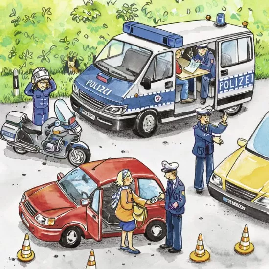 Puzzle Politie - 3x49 piese Puzzle Politie - 3x49 piese