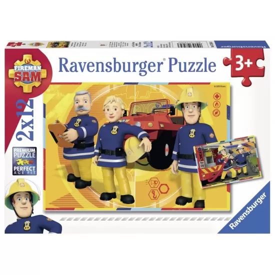 Puzzle Pompierul Sam 2x12 piese Puzzle Pompierul Sam 2x12 piese