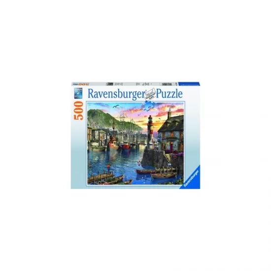 Puzzle port la rasarit Ravensburger 500 piese Puzzle port la rasarit Ravensburger 500 piese