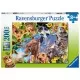 Puzzle portret cu animale 200 piese Puzzle portret cu animale 200 piese