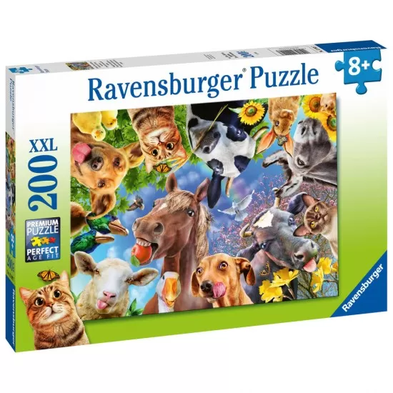 Puzzle portret cu animale 200 piese Puzzle portret cu animale 200 piese