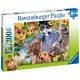 Puzzle portret cu animale 200 piese Puzzle portret cu animale 200 piese