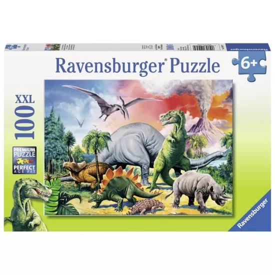 Puzzle Printre dinozauri - 100 piese Puzzle Printre dinozauri - 100 piese