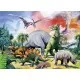 Puzzle Printre dinozauri - 100 piese Puzzle Printre dinozauri - 100 piese