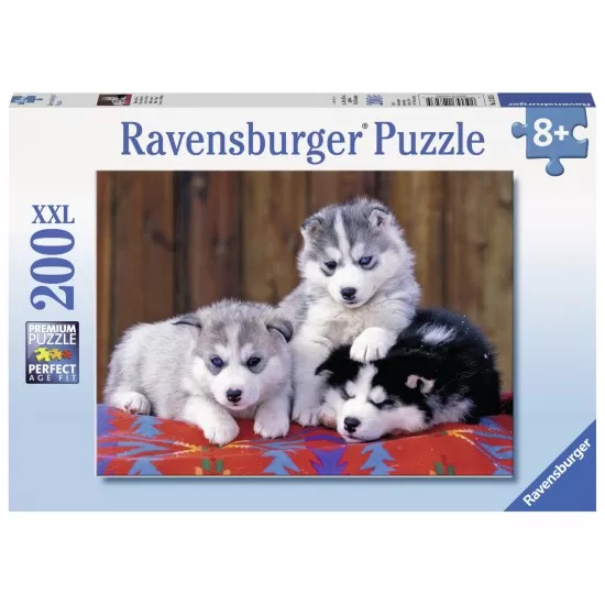 Puzzle Pui de Huskie - 200 piese Puzzle Pui de Huskie - 200 piese