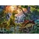 Puzzle Oaza dinozaurilor Ravensburger 100 piese