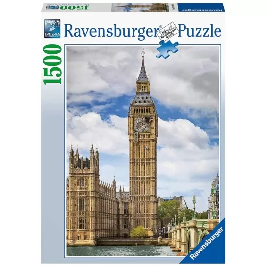 Puzzle Pisica in Big Ben Ravensburger 1500 piese Puzzle Pisica in Big Ben Ravensburger 1500 piese