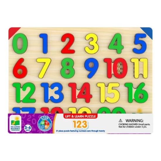 Puzzle din lemn - Sa invatam numerele 1-20 Puzzle din lemn - Sa invatam numerele 1-20