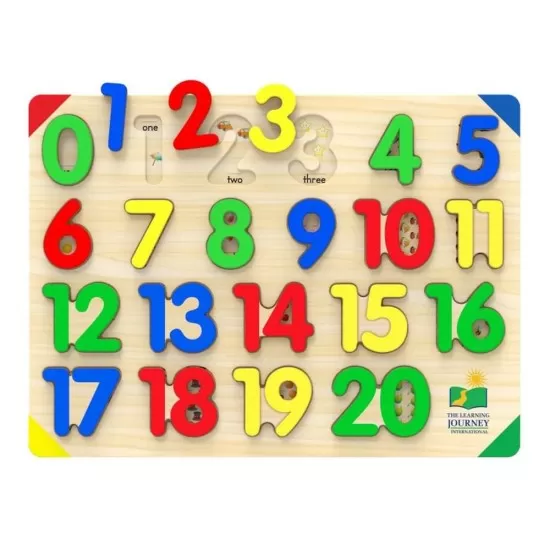 Puzzle din lemn - Sa invatam numerele 1-20 Puzzle din lemn - Sa invatam numerele 1-20