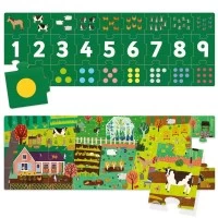 Puzzle educativ Headu - Sa invatam numerele de la 1 la 9 Puzzle educativ Headu - Sa invatam numerele de la 1 la 9