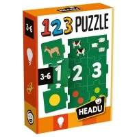 Puzzle educativ Headu - Sa invatam numerele de la 1 la 9 Puzzle educativ Headu - Sa invatam numerele de la 1 la 9