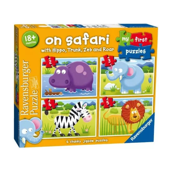 Puzzle Safari - 2/3/4/5 piese Puzzle Safari - 2/3/4/5 piese