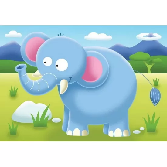 Puzzle Safari - 2/3/4/5 piese Puzzle Safari - 2/3/4/5 piese