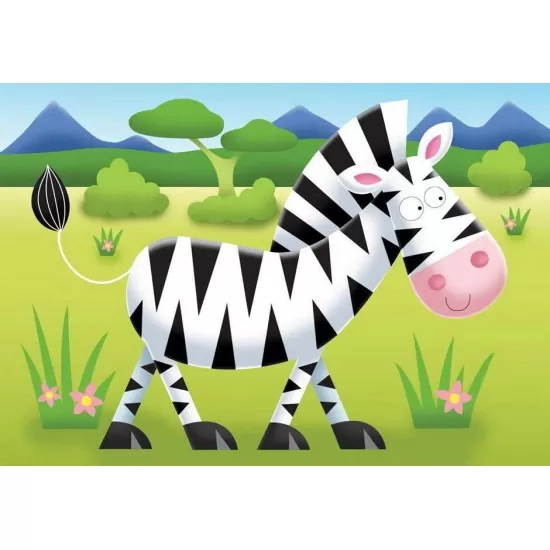 Puzzle Safari - 2/3/4/5 piese Puzzle Safari - 2/3/4/5 piese