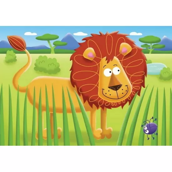 Puzzle Safari - 2/3/4/5 piese Puzzle Safari - 2/3/4/5 piese