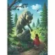 Puzzle Scufita Rosie si lupul 100 piese glitter Ravensburger Puzzle Scufita Rosie si lupul 100 piese glitter Ravensburger