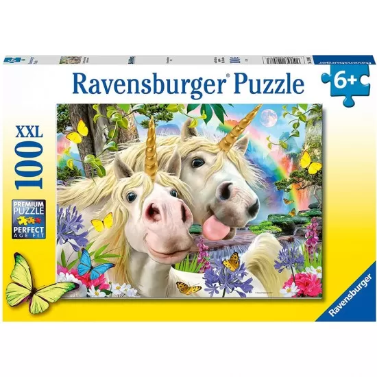 Puzzle selfie cu unicorni 100 piese Puzzle selfie cu unicorni 100 piese