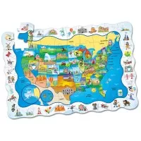 Puzzle 50 piese si joc harta SUA