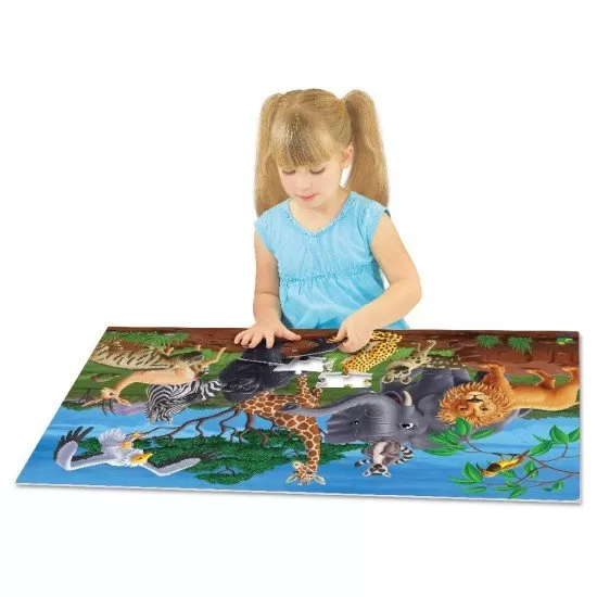 Puzzle straluceste in intuneric 100 piese - Animale salbatice Puzzle straluceste in intuneric 100 piese - Animale salbatice