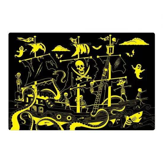 Puzzle straluceste in intuneric 100 piese - Barca piratilor Puzzle straluceste in intuneric 100 piese - Barca piratilor