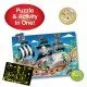 Puzzle straluceste in intuneric 100 piese - Barca piratilor Puzzle straluceste in intuneric 100 piese - Barca piratilor