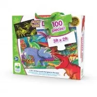 Puzzle straluceste in intuneric 100 piese - Dinozauri