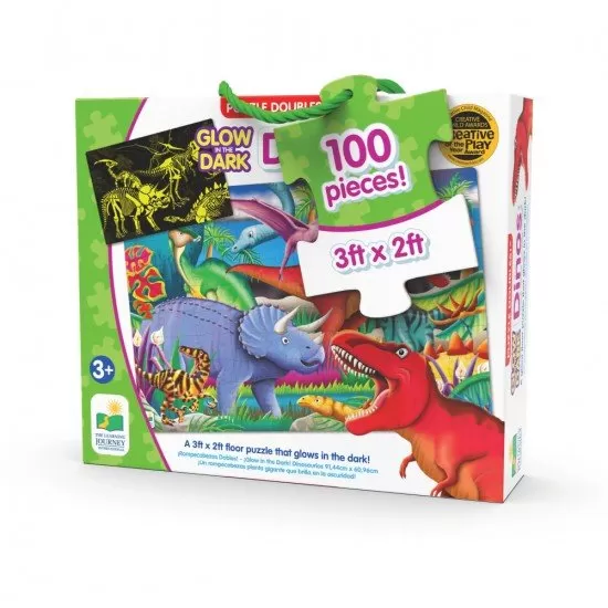 Puzzle straluceste in intuneric 100 piese - Dinozauri Puzzle straluceste in intuneric 100 piese - Dinozauri