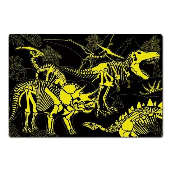 Puzzle straluceste in intuneric 100 piese - Dinozauri Puzzle straluceste in intuneric 100 piese - Dinozauri