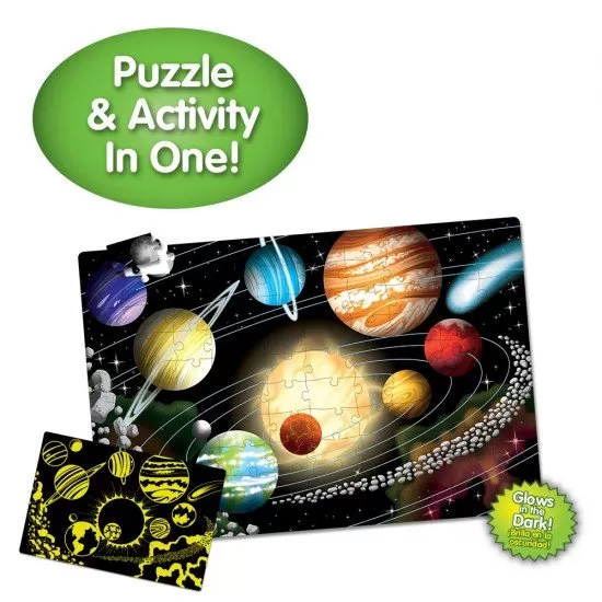 Puzzle straluceste in intuneric 100 piese - Spatiu Puzzle straluceste in intuneric 100 piese - Spatiu