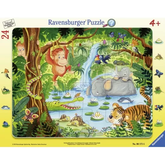 Puzzle tip rama Jungla 24 piese Puzzle tip rama Jungla 24 piese