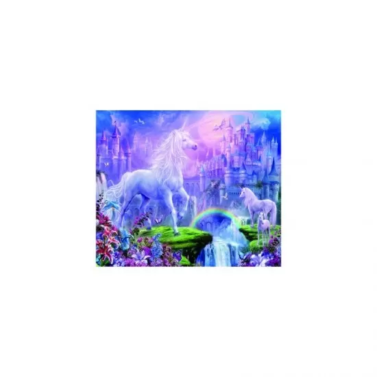 Puzzle unicorn cu sclipici Ravensburger 100 piese Puzzle unicorn cu sclipici Ravensburger 100 piese