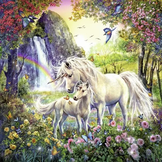 Puzzle Unicorni 3x49 piese Puzzle Unicorni 3x49 piese