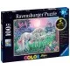 Puzzle unicorni la lumina lunii 100 piese Starline Ravensburger Puzzle unicorni la lumina lunii 100 piese Starline Ravensburger