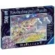 Puzzle unicorni si fluturi 500 piese cu stickere Puzzle unicorni si fluturi 500 piese cu stickere