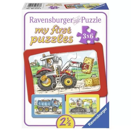 Puzzle Utilaje - 3x6 piese