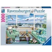 Puzzle vedere la plaja Ravensburger 1000 piese