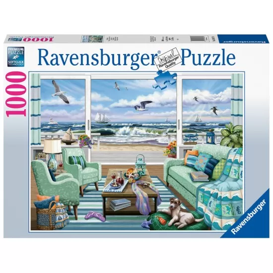 Puzzle vedere la plaja Ravensburger 1000 piese Puzzle vedere la plaja Ravensburger 1000 piese