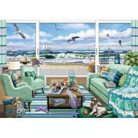 Puzzle vedere la plaja Ravensburger 1000 piese