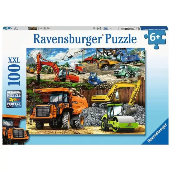 Puzzle vehicule de constructii 100 piese Puzzle vehicule de constructii 100 piese