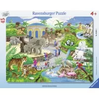 Puzzle Vizita la Zoo - 45 piese
