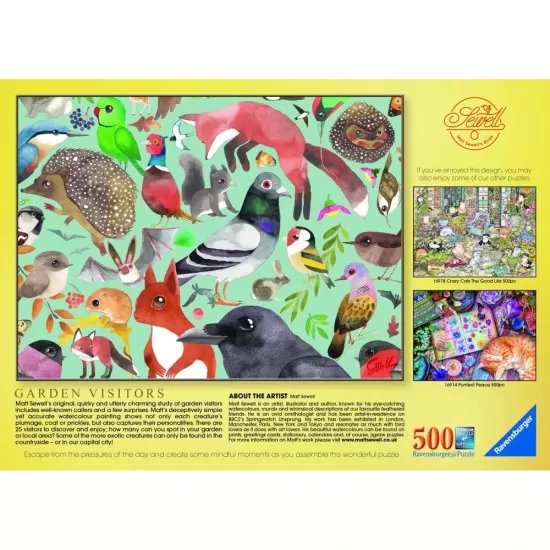 Puzzle vizitatorii gradinei 500 piese Ravensburger Puzzle vizitatorii gradinei 500 piese Ravensburger