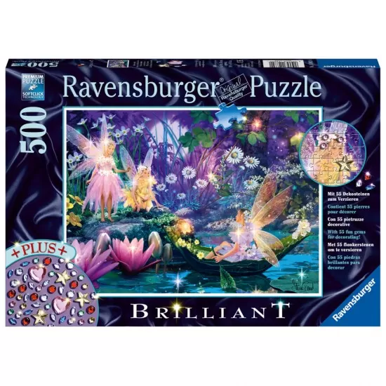 Puzzle zanele padurii 500 piese cu stickere Puzzle zanele padurii 500 piese cu stickere